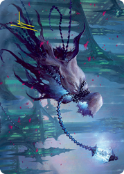Wanderlight Spirit Art Card (Gold-Stamped Signature) [Innistrad: Crimson Vow Art Series] (AVOW 26)