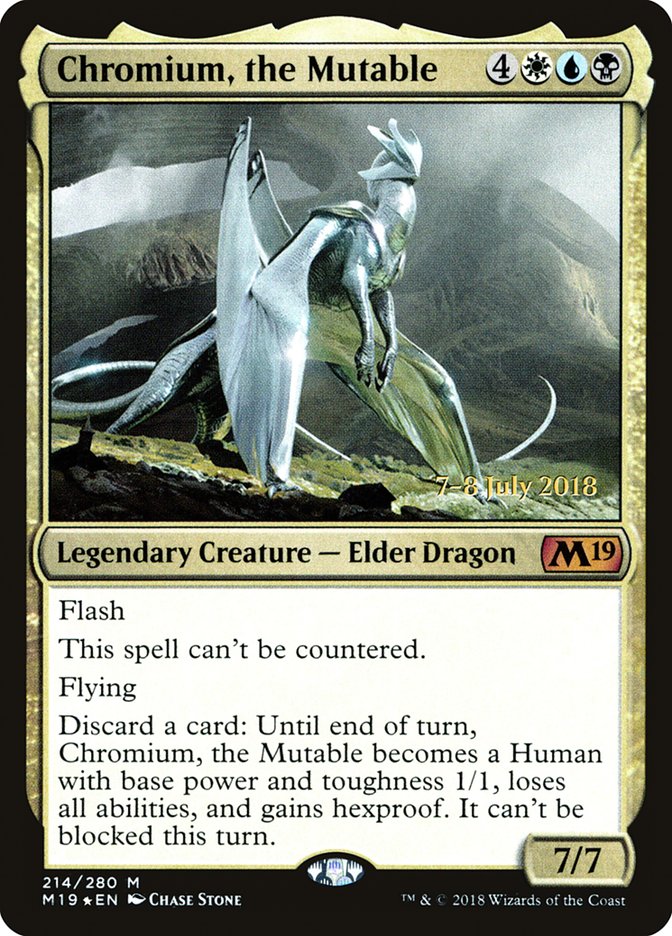 Chromium, the Mutable  [Core Set 2019 Prerelease Promos] (PM19 214S)