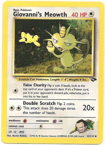 Giovanni's Meowth (43/132) [Gym Challenge]