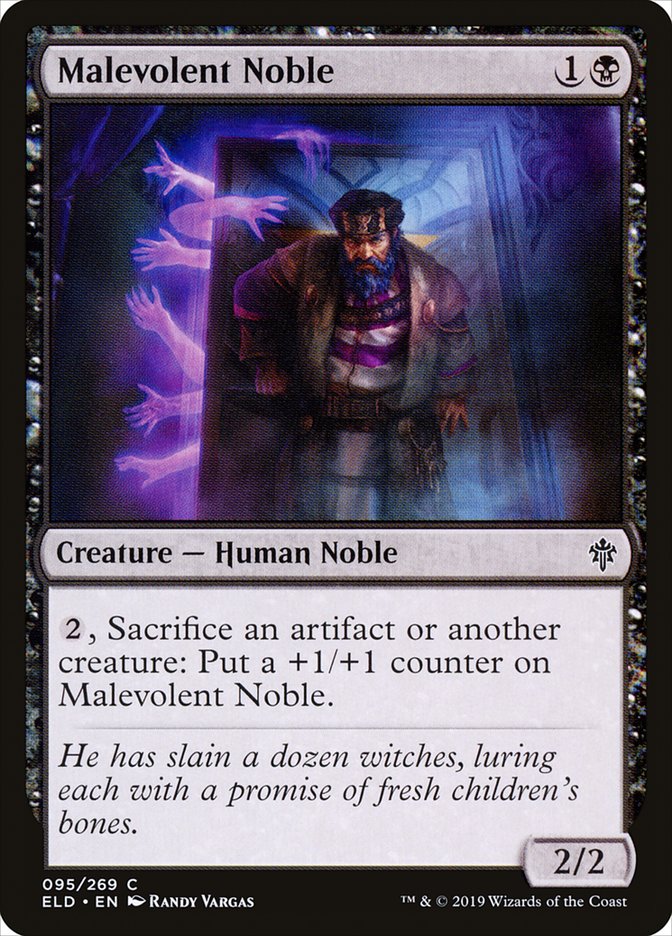 Malevolent Noble [Throne of Eldraine] (ELD 95)