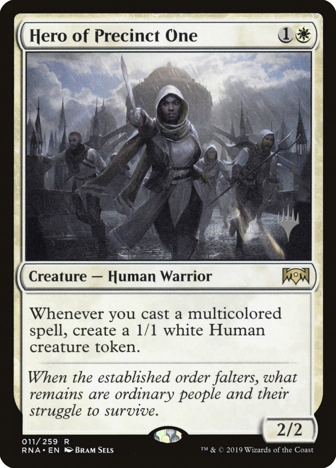Hero of Precinct One (Promo Pack) [Ravnica Allegiance Promos] (PRNA 11P)