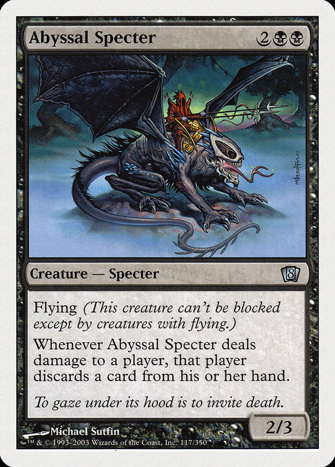 Abyssal Specter [Eighth Edition] (8ED 117)