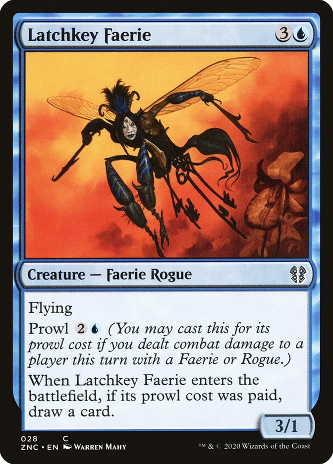 Latchkey Faerie [Zendikar Rising Commander] (ZNC 28)