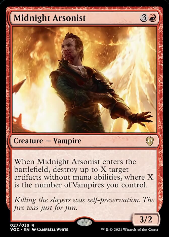 Midnight Arsonist [Innistrad: Crimson Vow Commander] (VOC 27)
