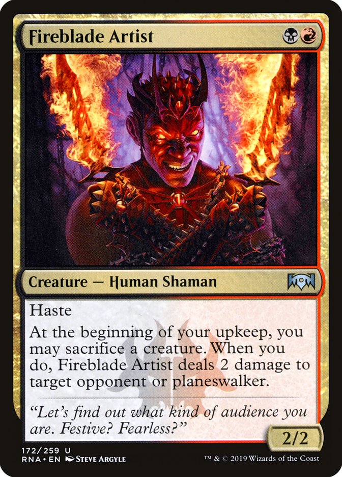 Fireblade Artist [Ravnica Allegiance] (RNA 172)