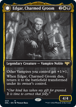 Edgar, Charmed Groom // Edgar Markov's Coffin [Innistrad: Double Feature] (DBL 503)