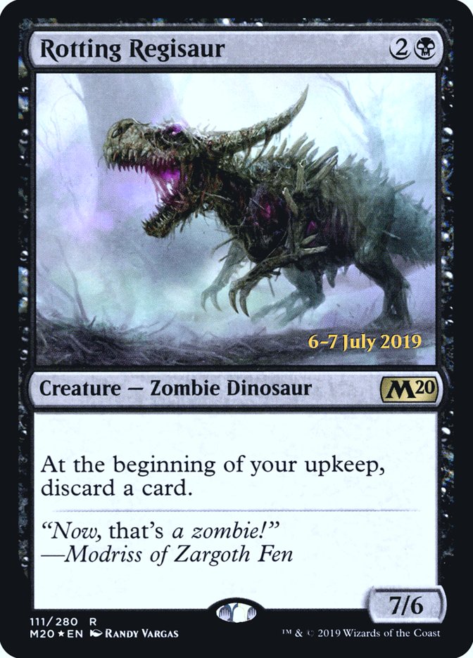 Rotting Regisaur  [Core Set 2020 Prerelease Promos] (PM20 111S)
