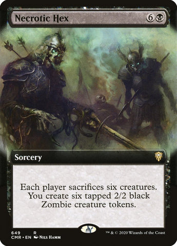 Necrotic Hex (Extended Art) [Commander Legends] (CMR 649)