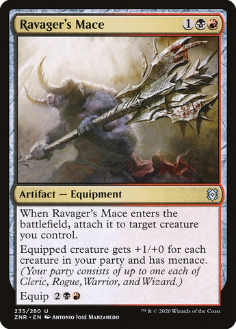 Ravager's Mace [Zendikar Rising] (ZNR 235)