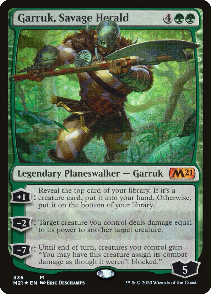Garruk, Savage Herald [Core Set 2021] (M21 336)