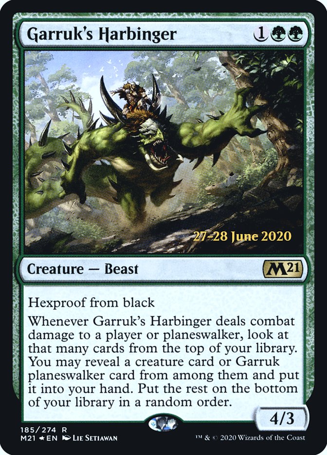 Garruk's Harbinger  [Core Set 2021 Prerelease Promos] (PM21 185S)