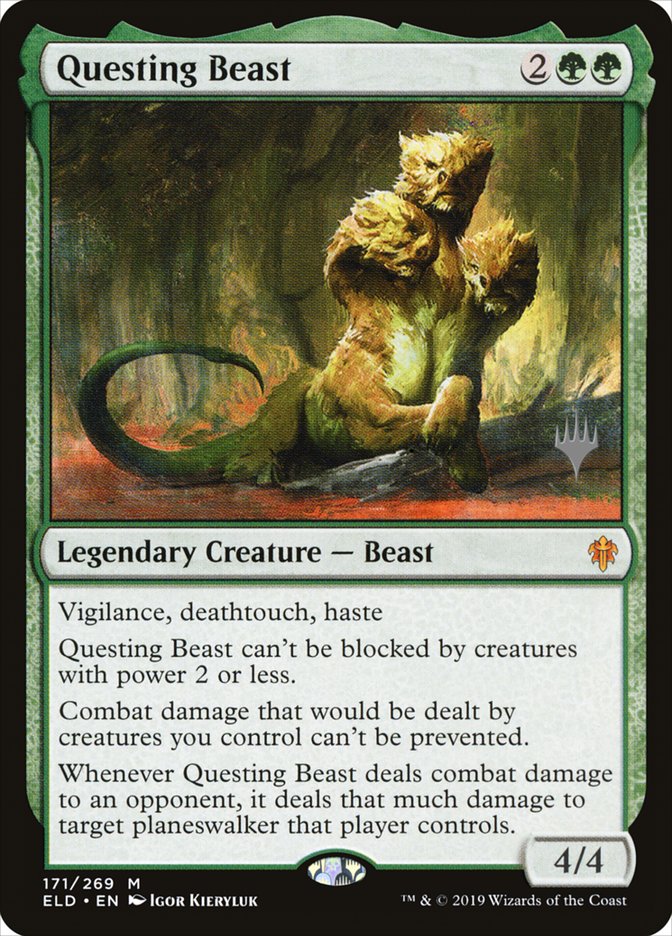 Questing Beast (Promo Pack) [Throne of Eldraine Promos] (PELD 171P)