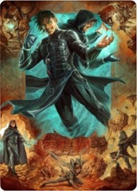 Jace, Mirror Mage 2 Art Card [Zendikar Rising Art Series] (AZNR 2)