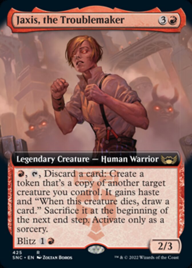 Jaxis, the Troublemaker (Extended Art) [Streets of New Capenna] (SNC 425)