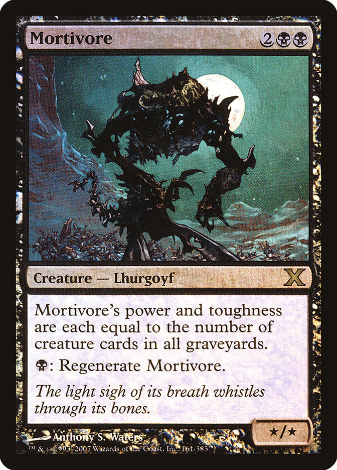 Mortivore (Premium Foil) [Tenth Edition] (10E 161)