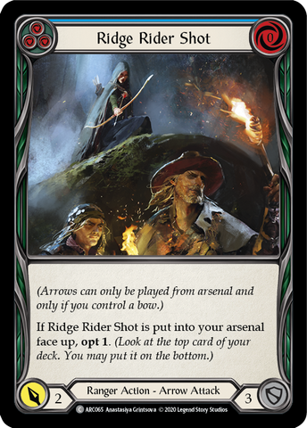 Ridge Rider Shot (Blue) [ARC065] Unlimited Rainbow Foil