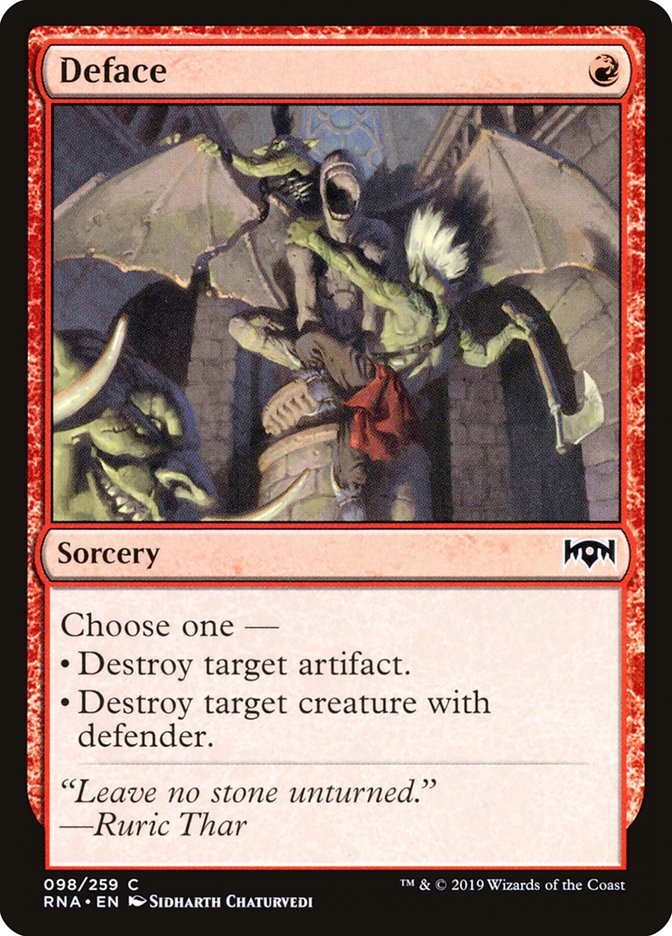 Deface [Ravnica Allegiance] (RNA 98)