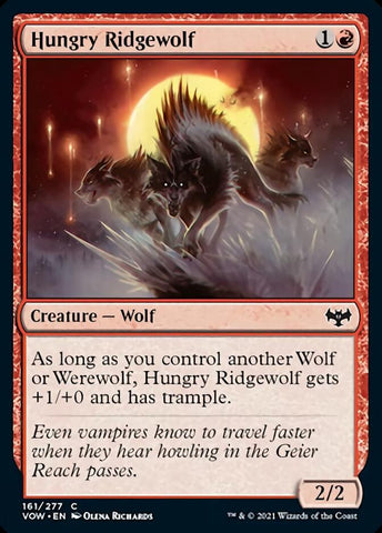 Hungry Ridgewolf [Innistrad: Crimson Vow] (VOW 161)