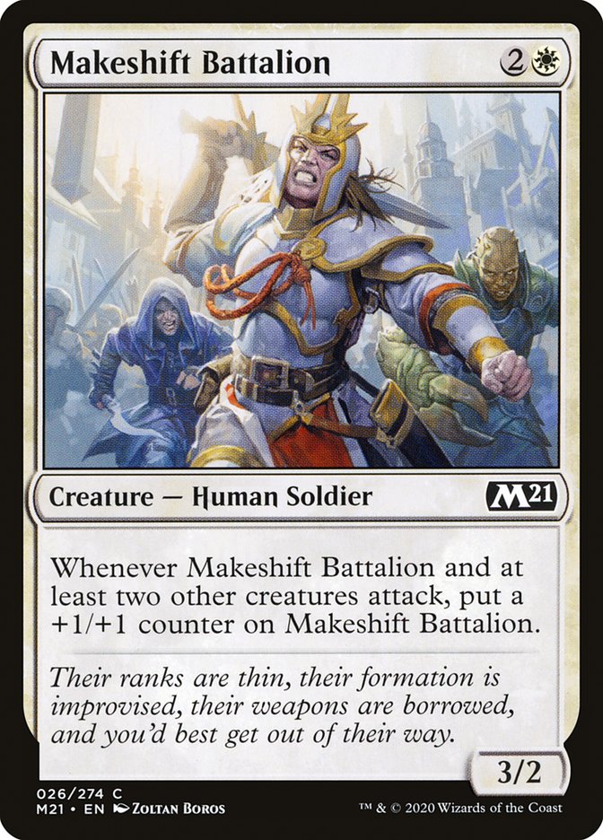 Makeshift Battalion [Core Set 2021] (M21 26)