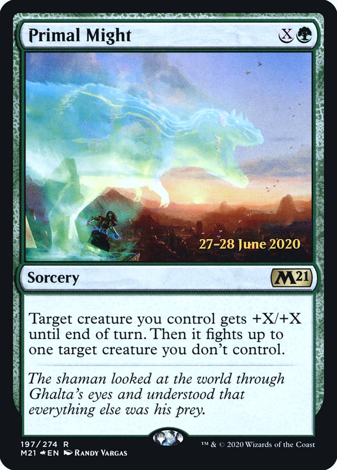 Primal Might  [Core Set 2021 Prerelease Promos] (PM21 197S)