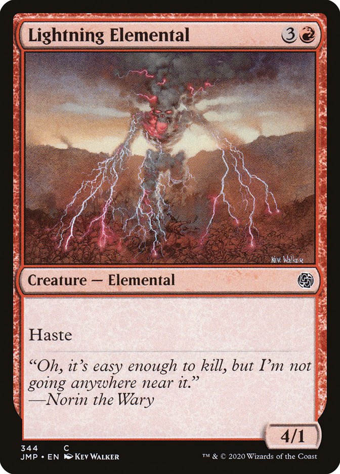 Lightning Elemental [Jumpstart] (JMP 344)
