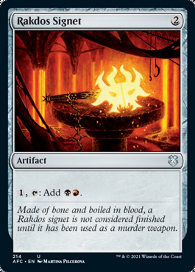 Rakdos Signet [Dungeons & Dragons: Adventures in the Forgotten Realms Commander] (AFC 214)