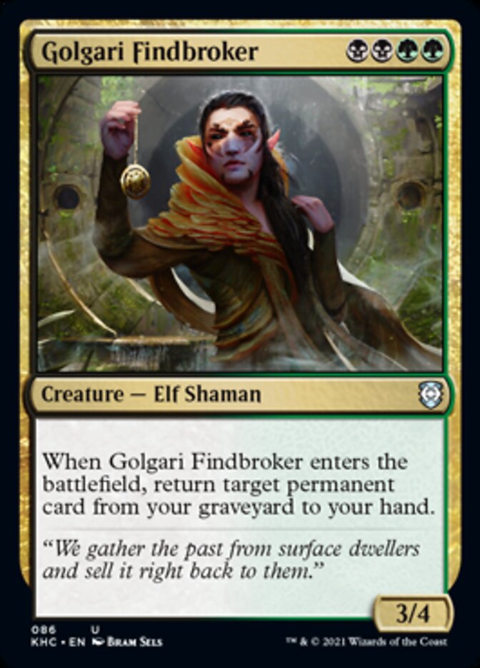 Golgari Findbroker [Kaldheim Commander] (KHC 86)