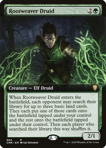 Rootweaver Druid (Extended Art) [Commander Legends] (CMR 684)