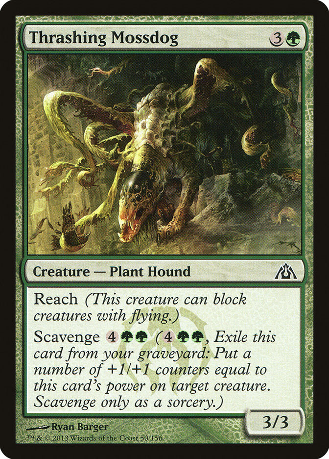 Thrashing Mossdog [Dragon's Maze] (DGM 50)