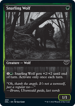 Snarling Wolf (486) [Innistrad: Double Feature] (DBL 486)