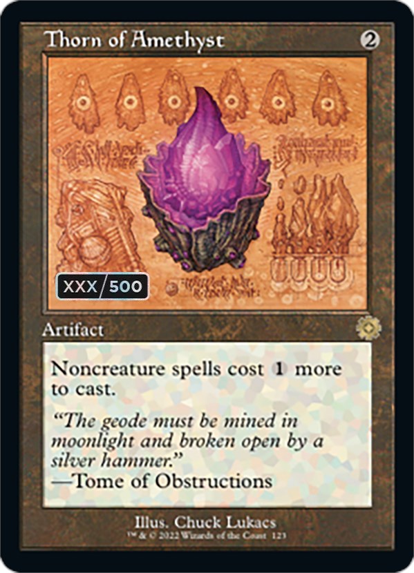 Thorn of Amethyst (Schematic) (Serial Numbered) [The Brothers' War Retro Artifacts]