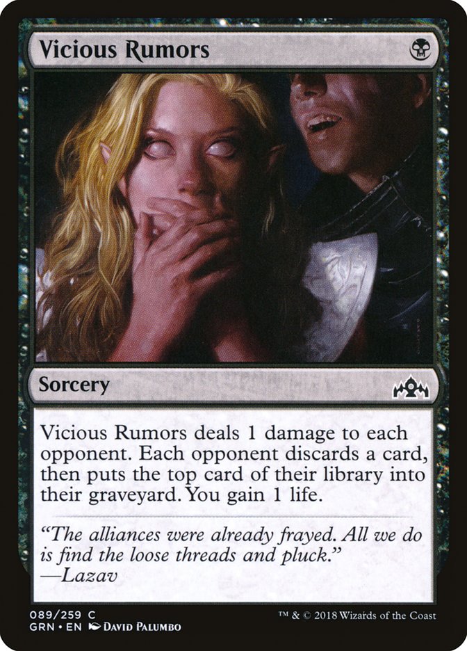 Vicious Rumors [Guilds of Ravnica] (GRN 89)
