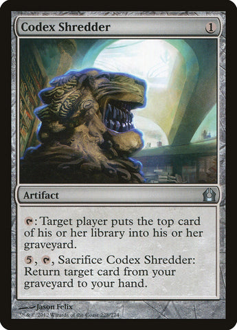 Codex Shredder [Return to Ravnica] (RTR 228)