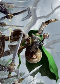 Maja, Bretagard Protector Art Card (Gold-Stamped Signature) [Kaldheim: Art Series] (AKHM 222)