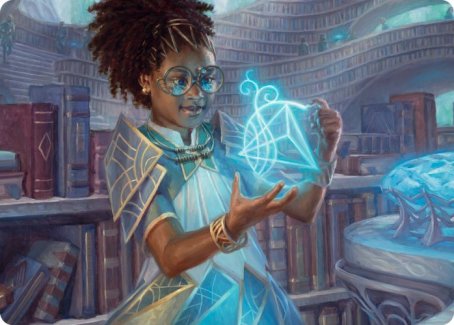 Zimone, Quandrix Prodigy Art Card [Strixhaven: School of Mages Art Series] (ASTX 46)