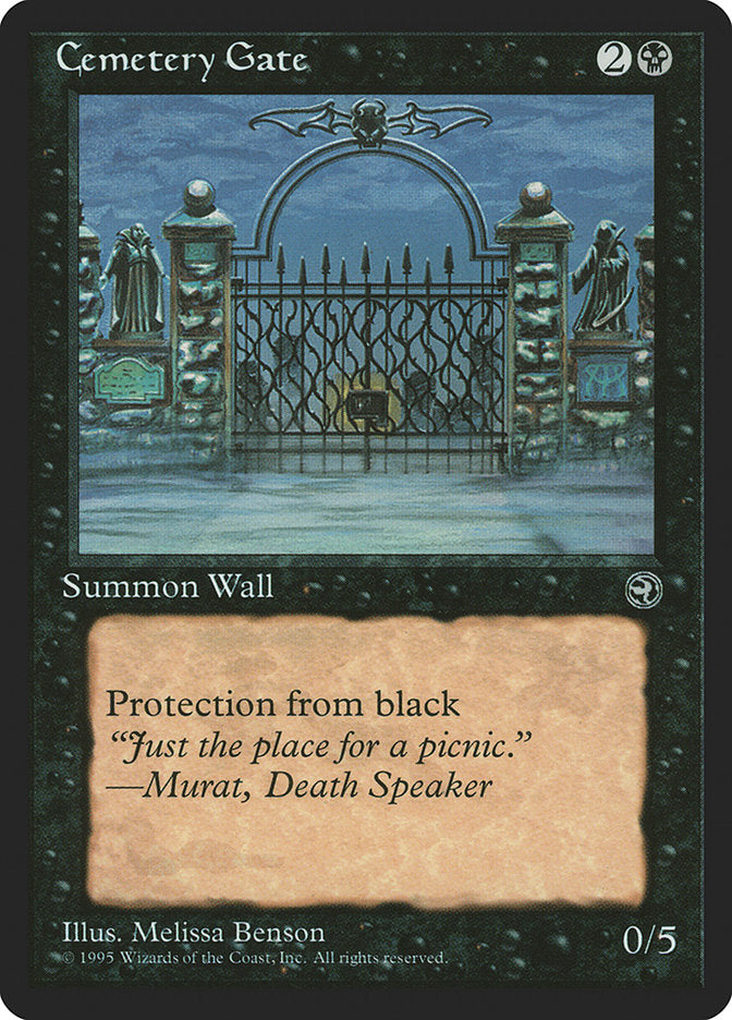 Cemetery Gate (Murat Flavor Text) [Homelands] (HML 44B)