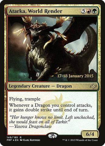 Atarka, World Render  (Prerelease) [Fate Reforged Prerelease Promos] (PFRF 149S)