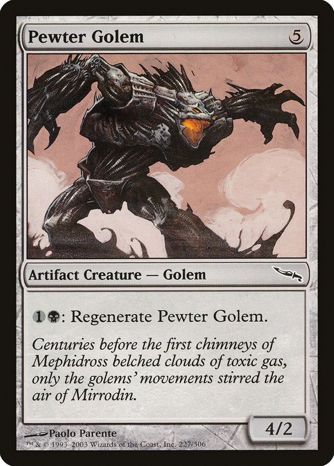 Pewter Golem [Mirrodin] (MRD 227)