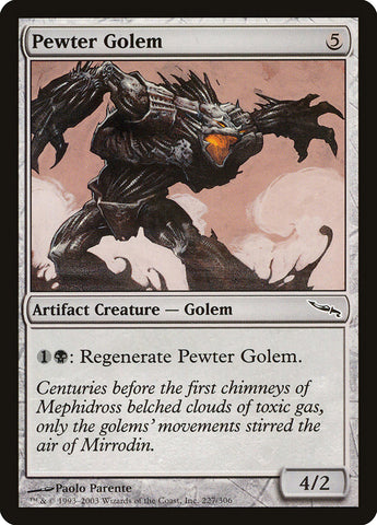 Pewter Golem [Mirrodin] (MRD 227)
