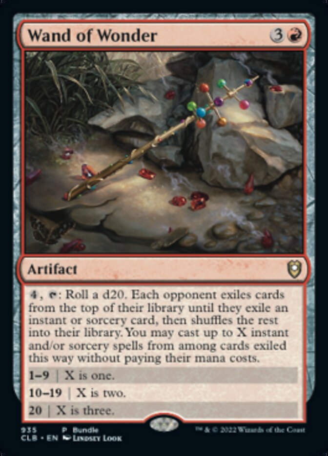 Wand of Wonder (Bundle) [Commander Legends: Battle for Baldur's Gate] (CLB 935)
