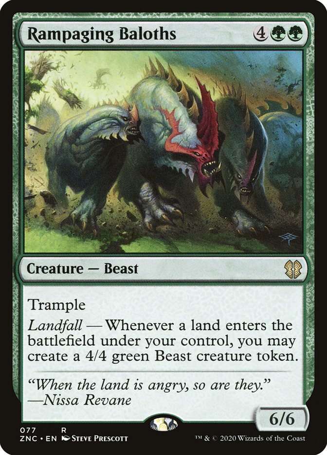 Rampaging Baloths [Zendikar Rising Commander] (ZNC 77)