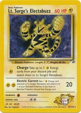 Lt. Surge's Electabuzz (27/132) [Gym Heroes]