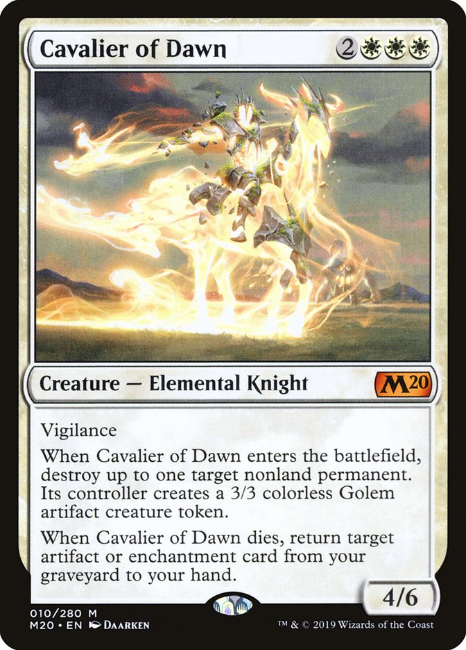 Cavalier of Dawn [Core Set 2020] (M20 10)