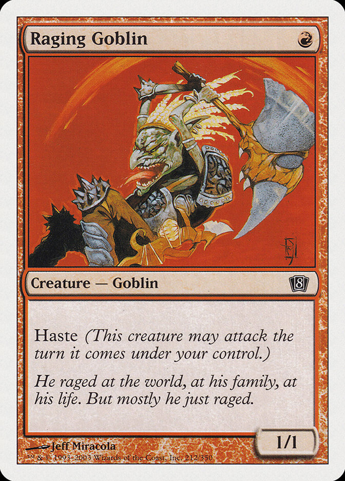 Raging Goblin [Eighth Edition] (8ED 212)