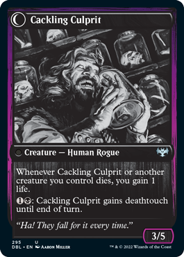 Panicked Bystander // Cackling Culprit [Innistrad: Double Feature] (DBL 295)