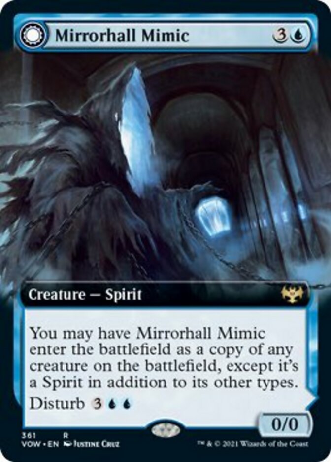 Mirrorhall Mimic // Ghastly Mimicry (Extended) [Innistrad: Crimson Vow] (VOW 361)