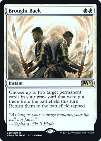 Brought Back  [Core Set 2020 Prerelease Promos] (PM20 9S)