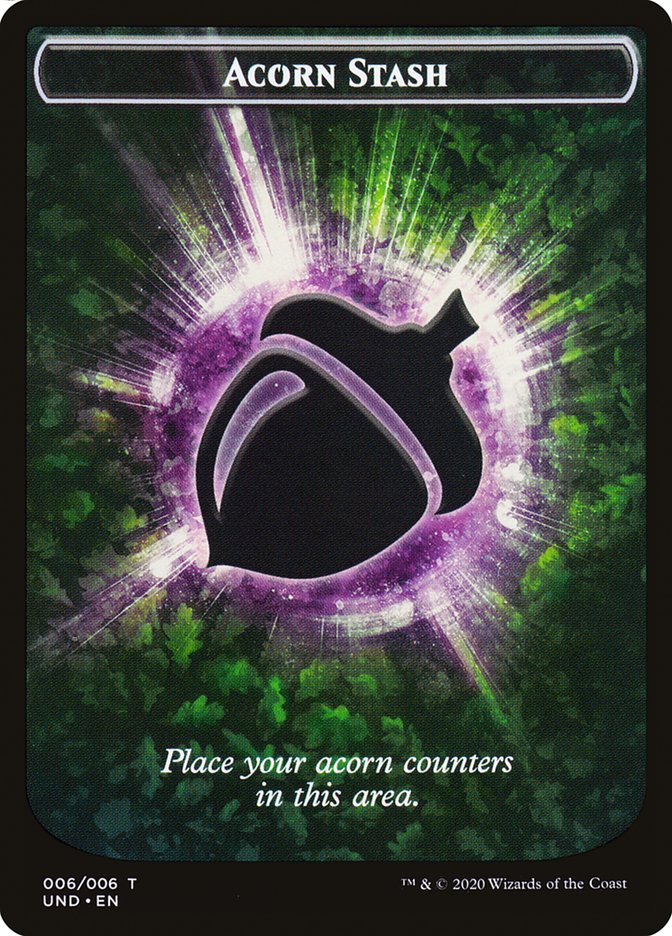 Giant Teddy Bear // Acorn Stash Double-sided Token [Unsanctioned Tokens] (TUND 5)