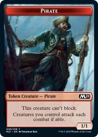 Pirate // Treasure Double-sided Token [Core Set 2021 Tokens] (TM21 9)