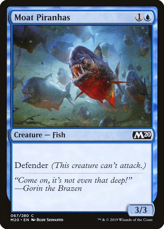 Moat Piranhas [Core Set 2020] (M20 67)